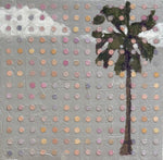“Lone Palm Dot Matrix” 12x12 inch painting
