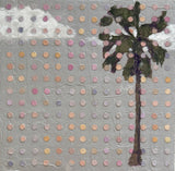 “Lone Palm Dot Matrix” 12x12 inch painting