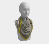 “Color Matrix” in Grey with chartreuse edge