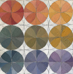 “Rainbow Color Wheels” 24x24 inch painting