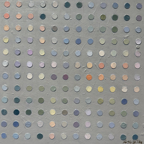 “Dot Matrix 1” 10x10 inch painting