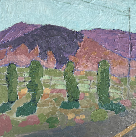 "Four Sisters of Dimple Dell" 12x12 inch acrylic painting