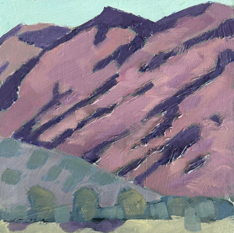 "Lone Peak View" 12x12 inch acrylic painting