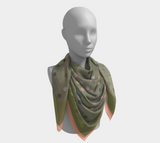 Color Matrix in Green with peach edge