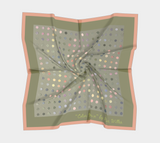 Color Matrix in Green with peach edge