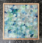 Abstract Geometric Painting | "Ocean Kaleidoscope" | 12x12 inches